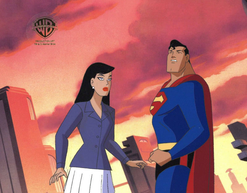 Superman the Animated Series Original Production Cel: Superman and Lois Lane - Choice Fine Art