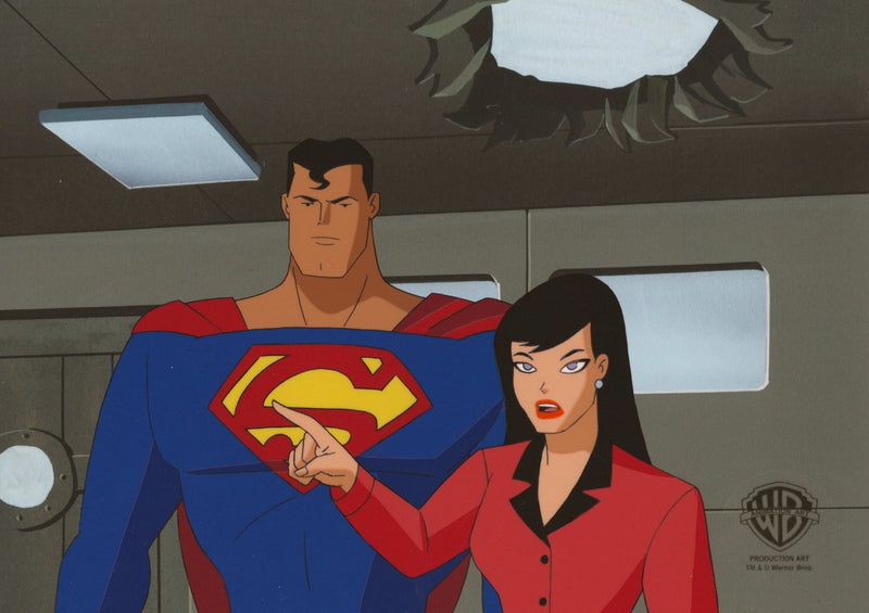 Superman the Animated Series Original Production Cel: Superman and Lois Lane - Choice Fine Art