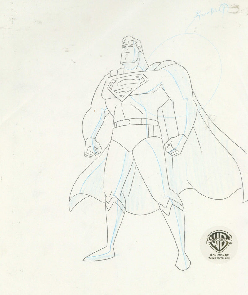 Superman the Animated Series Original Production Drawing: Superman - Choice Fine Art