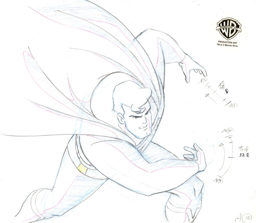 Superman the Animated Series Original Production Drawing: Superman - Choice Fine Art