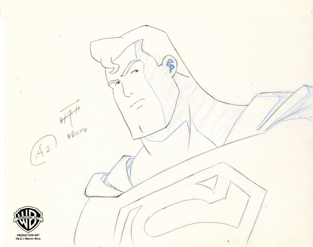 Superman the Animated Series Original Production Drawing: Superman - Choice Fine Art