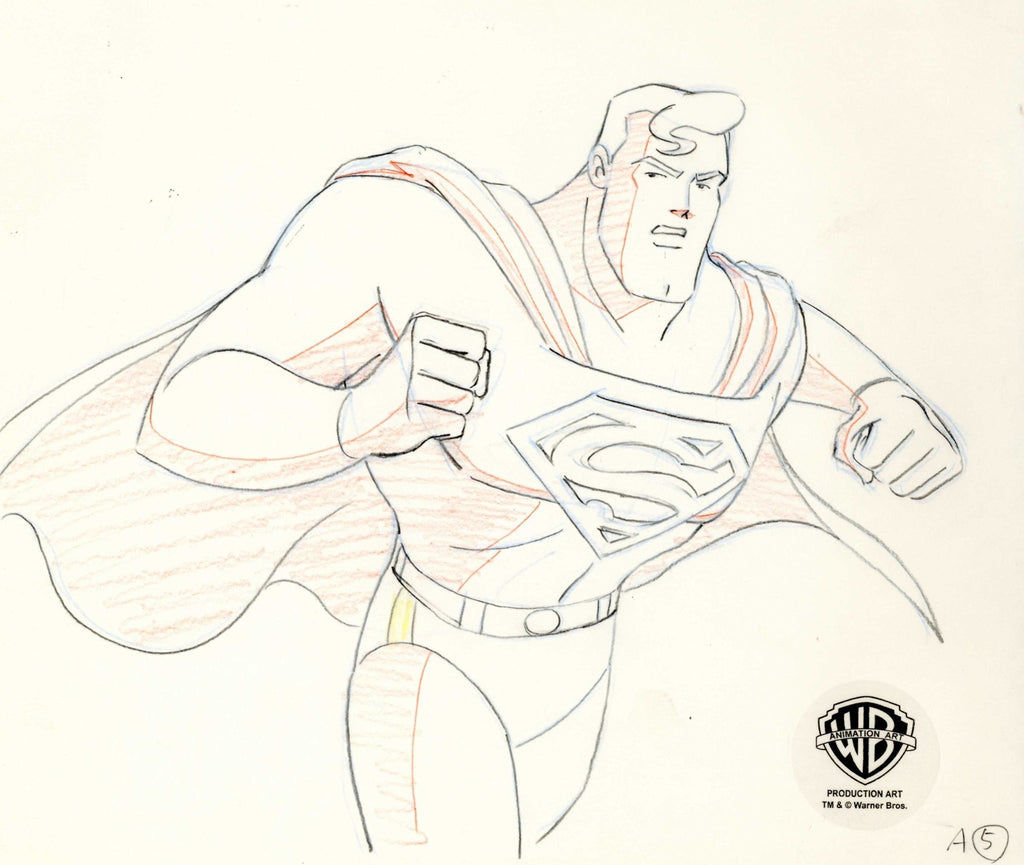 Superman the Animated Series Original Production Drawing: Superman - Choice Fine Art