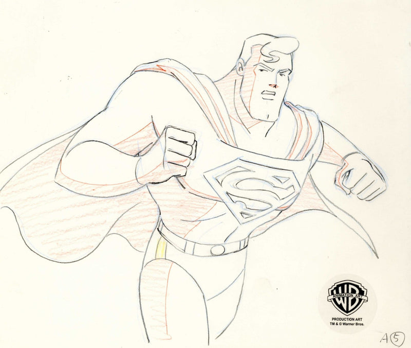 Superman the Animated Series Original Production Drawing: Superman - Choice Fine Art