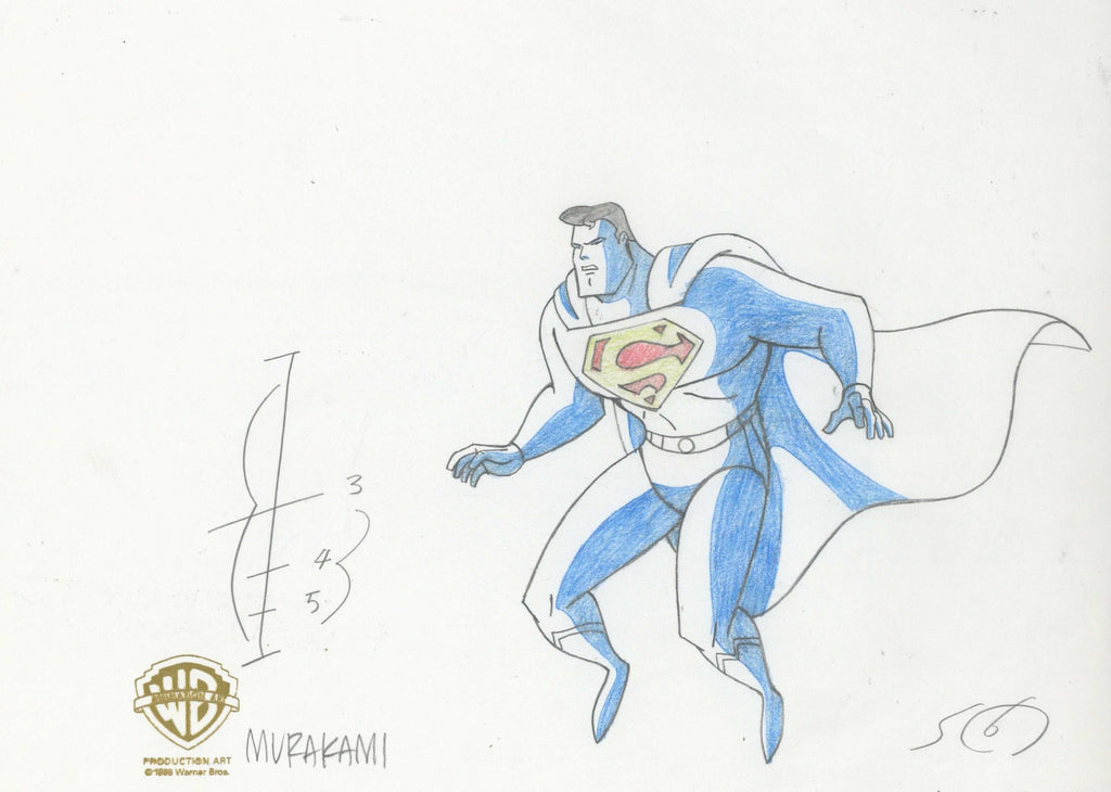Superman the Animated Series Original Production Drawing: Superman - Choice Fine Art