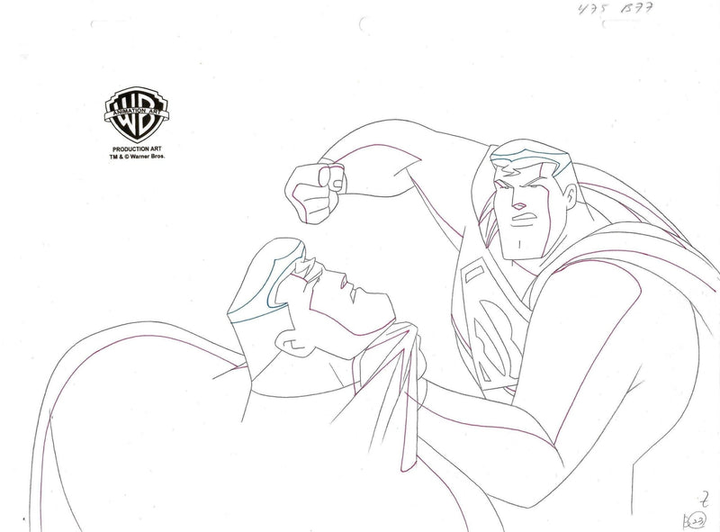 Superman: The Animated Series Production Drawing: Superman - Choice Fine Art