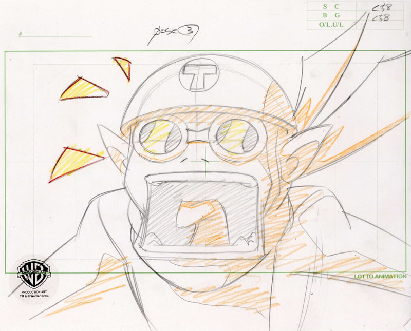 Teen Titans Original Production Drawing: Beast Boy - Choice Fine Art