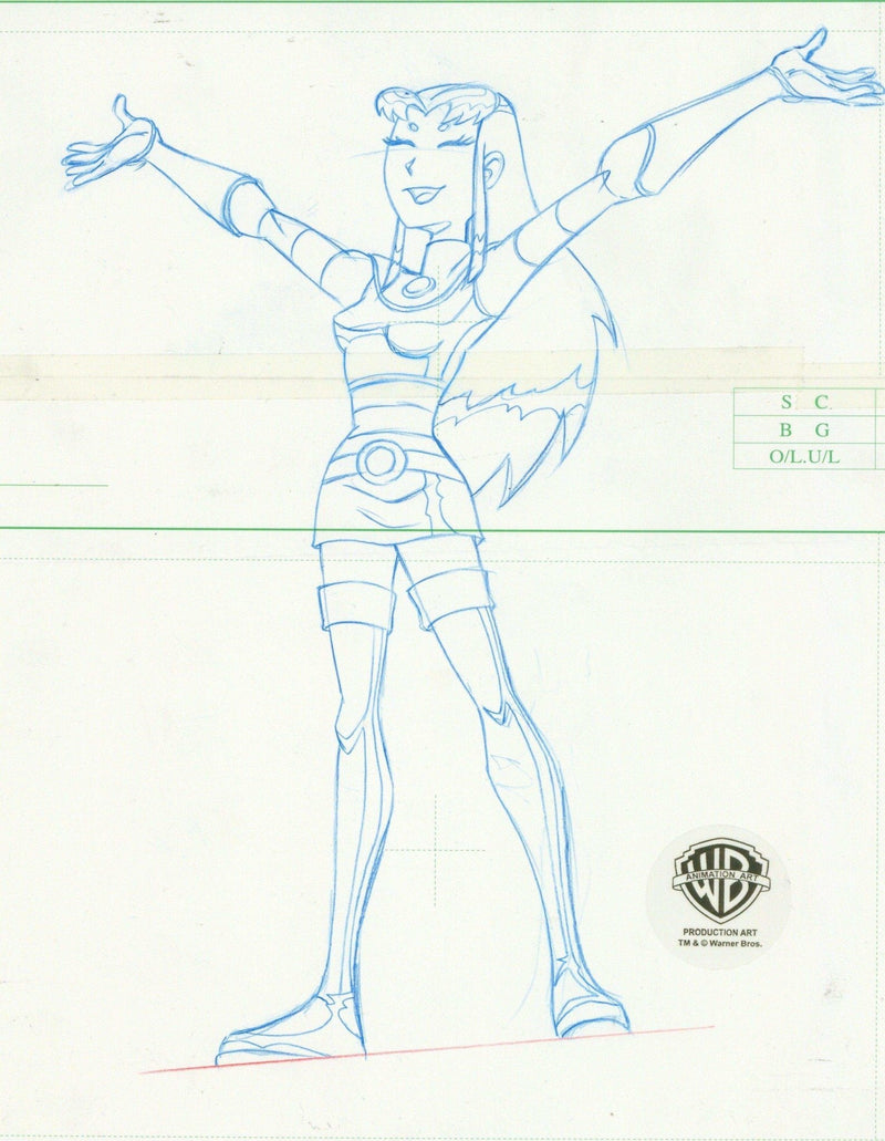 Teen Titans Original Production Drawing: Blackfire - Choice Fine Art