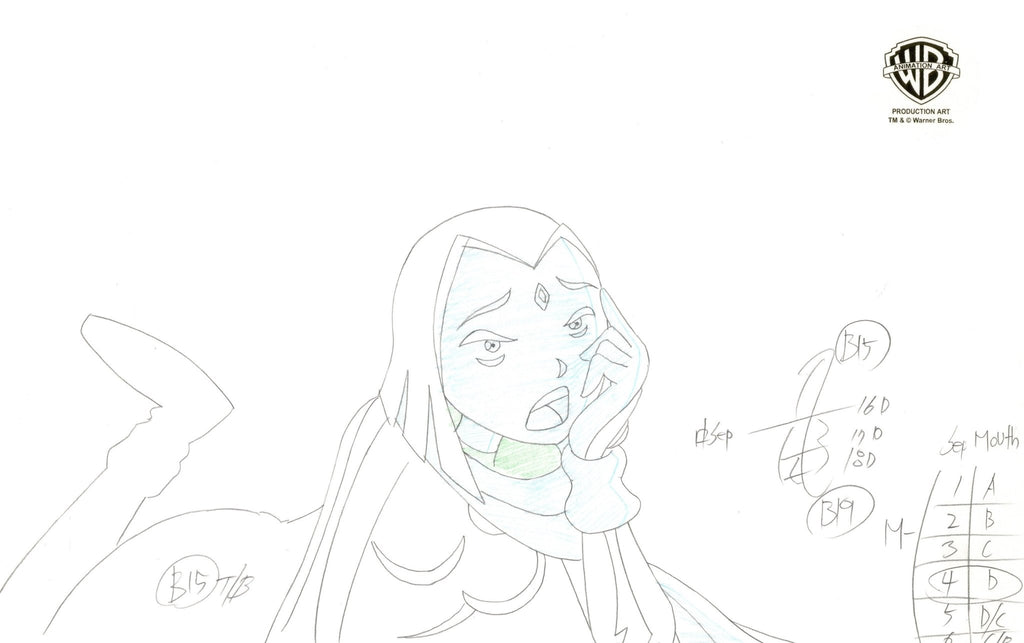 Teen Titans Original Production Drawing: Raven - Choice Fine Art