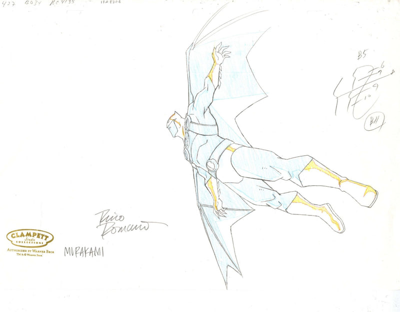 The Batman Original Production Drawing Signed By Rino Romano & Glen Murakami: Batman - Choice Fine Art