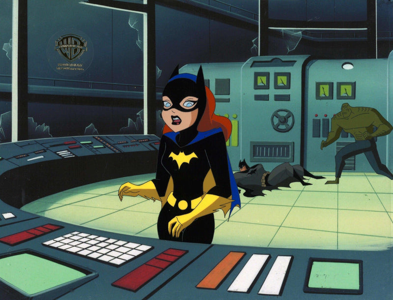 The New Batman Adventures Original Production Cel: Batgirl, Batman, and Croc - Choice Fine Art
