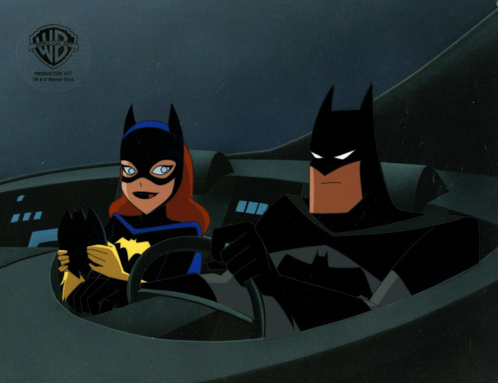 The New Batman Adventures Original Production Cel: Batman and Batgirl - Choice Fine Art