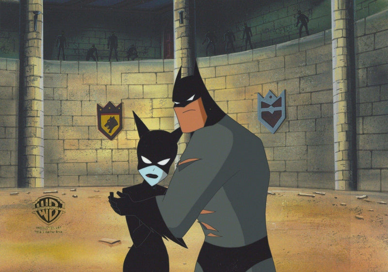 The New Batman Adventures Original Production Cel: Batman and Catwoman - Choice Fine Art