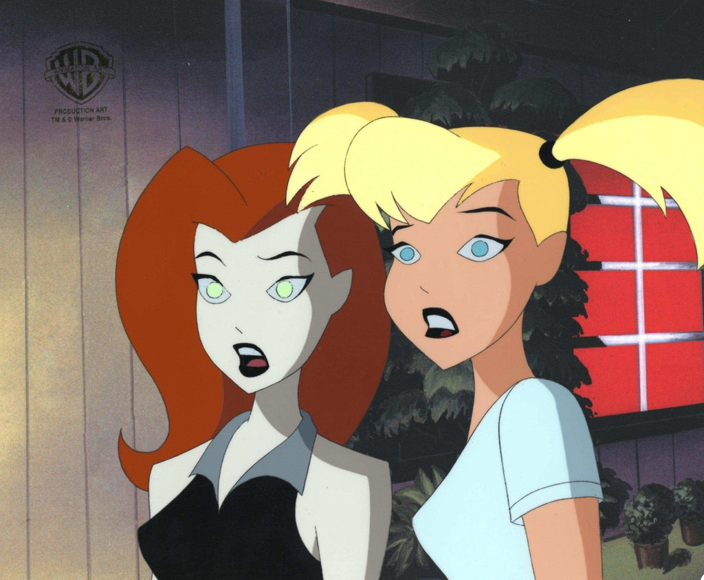 The New Batman Adventures Original Production Cel: Harley Quinn and Poison Ivy - Choice Fine Art