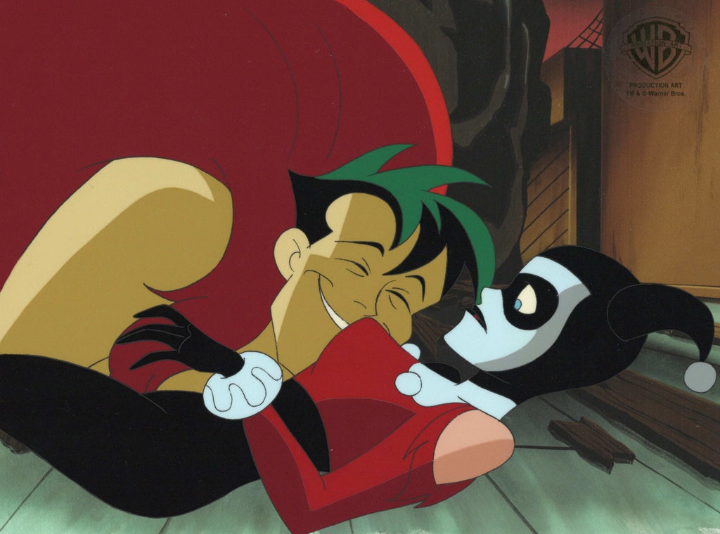 The New Batman Adventures Original Production Cel: Jack Ryder and Harley Quinn - Choice Fine Art