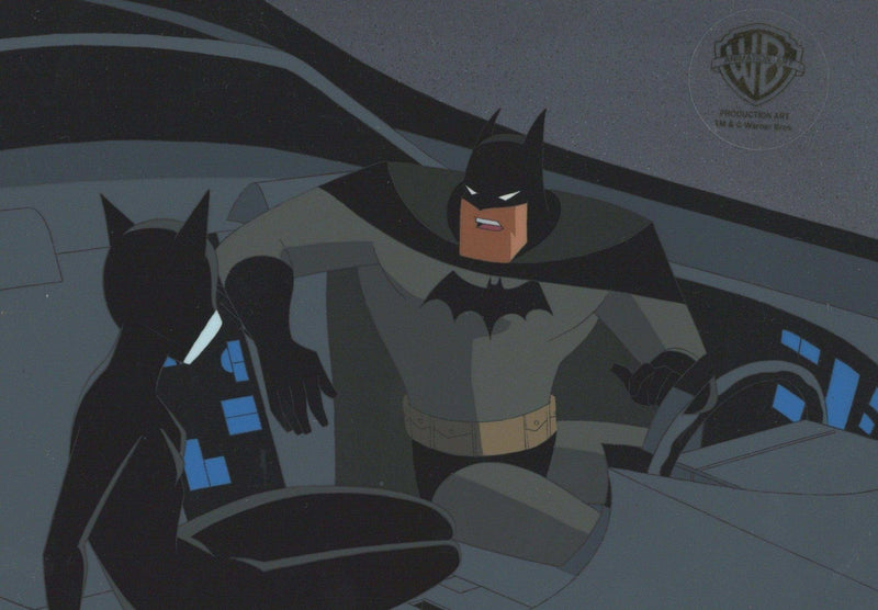 The New Batman Adventures Original Production Cel on Original Background: Batman with Catwoman - Choice Fine Art