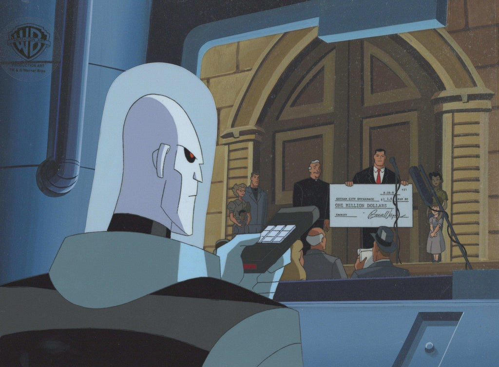 The New Batman Adventures Original Production Cel on Original Background: Mr. Freeze with Batman - Choice Fine Art