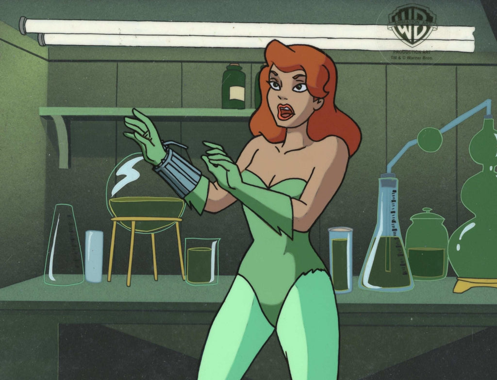 The New Batman Adventures Original Production Cel on Original Background: Poison Ivy - Choice Fine Art