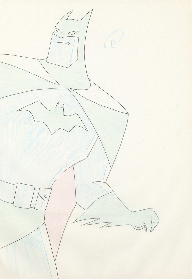 The New Batman Adventures Original Production Cel with Matching Drawing (Oversized): Batman - Choice Fine Art