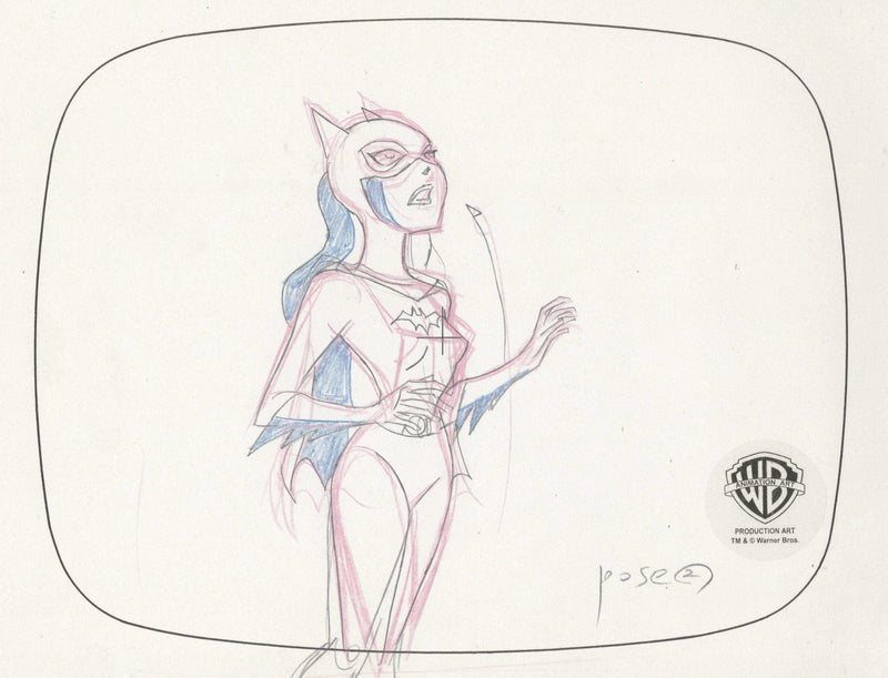 The New Batman Adventures Original Production Drawing: Batgirl - Choice Fine Art