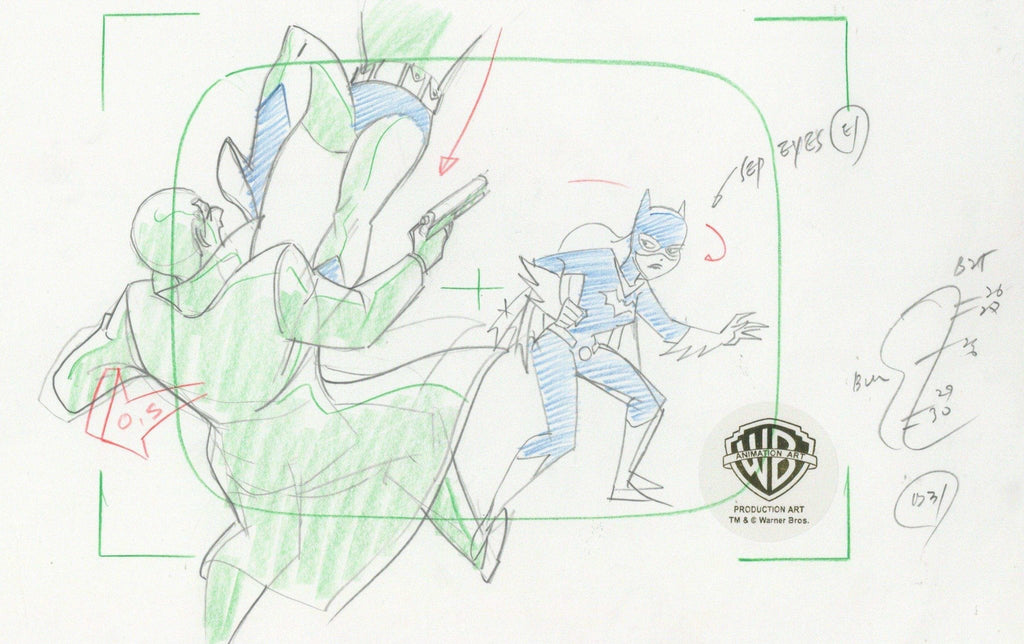 The New Batman Adventures Original Production Drawing: Batgirl - Choice Fine Art