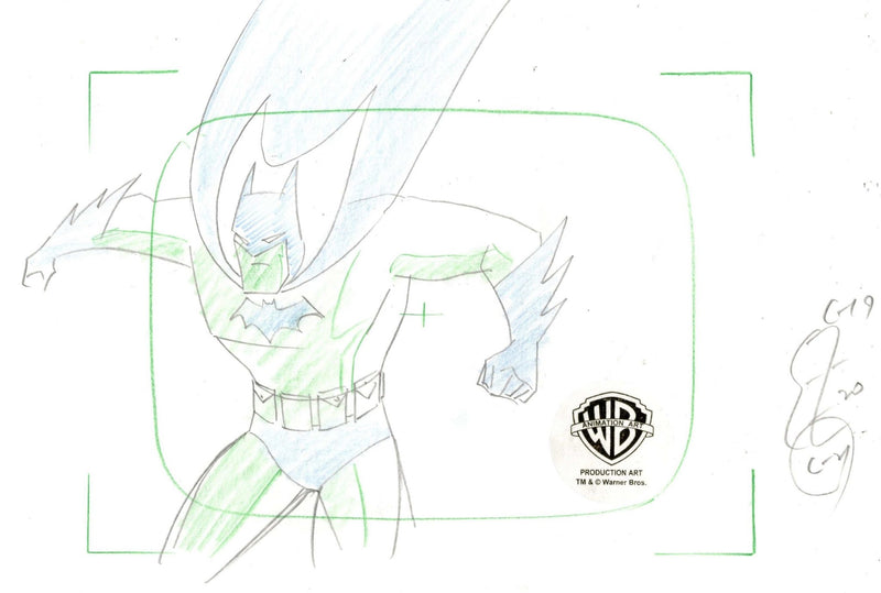 The New Batman Adventures Original Production Drawing: Batman - Choice Fine Art