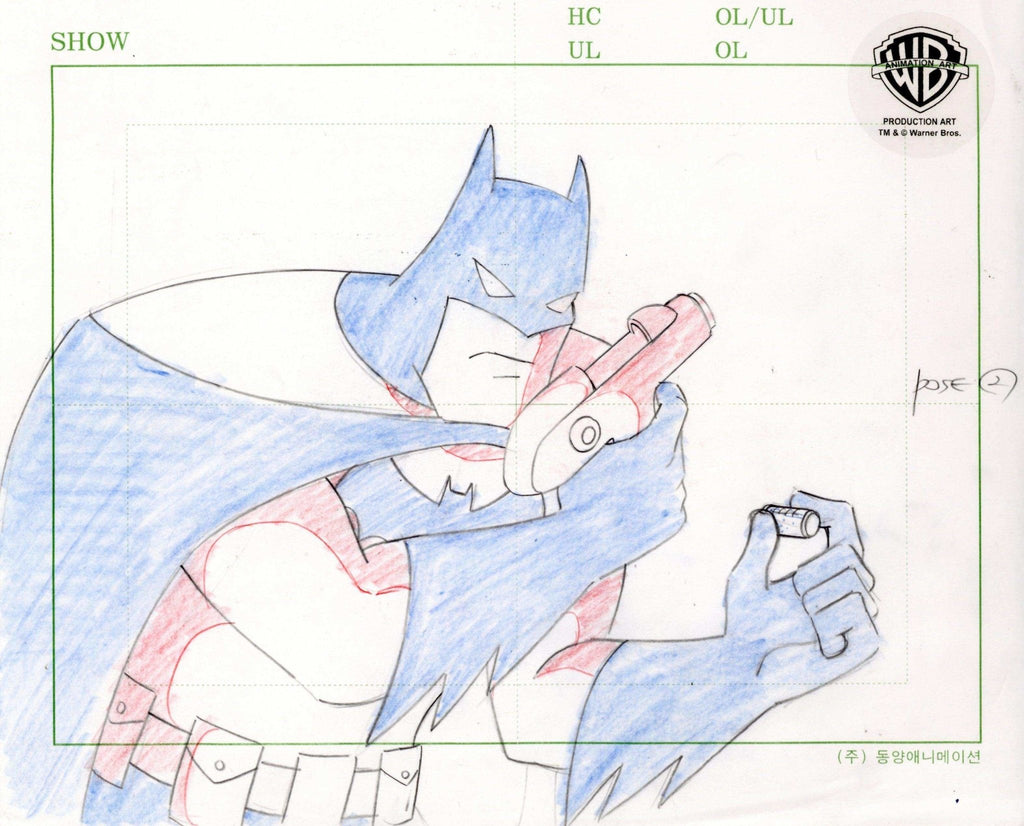 The New Batman Adventures Original Production Drawing: Batman - Choice Fine Art