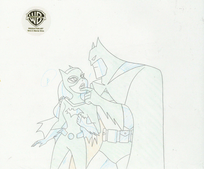 The New Batman Adventures Original Production Drawing: Batman and Batgirl - Choice Fine Art