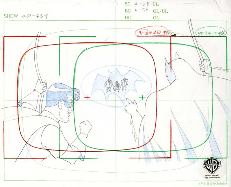 The New Batman Adventures Original Production Drawing: Batman and Robin - Choice Fine Art