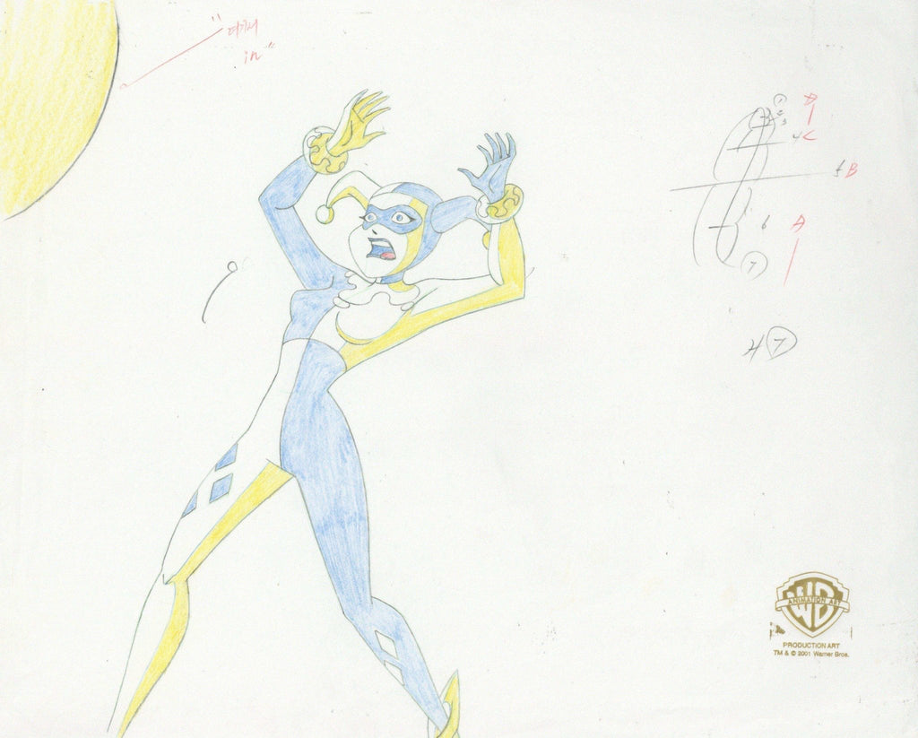 The New Batman Adventures Original Production Drawing: Harley Quinn - Choice Fine Art