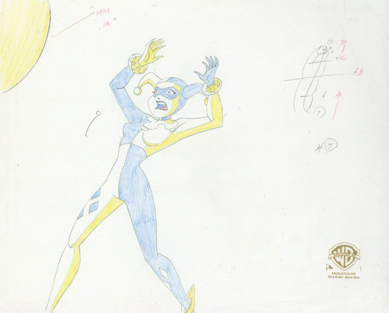 The New Batman Adventures Original Production Drawing: Harley Quinn - Choice Fine Art