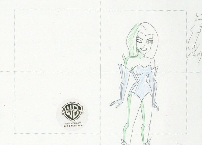 The New Batman Adventures Original Production Drawing: Poison Ivy - Choice Fine Art