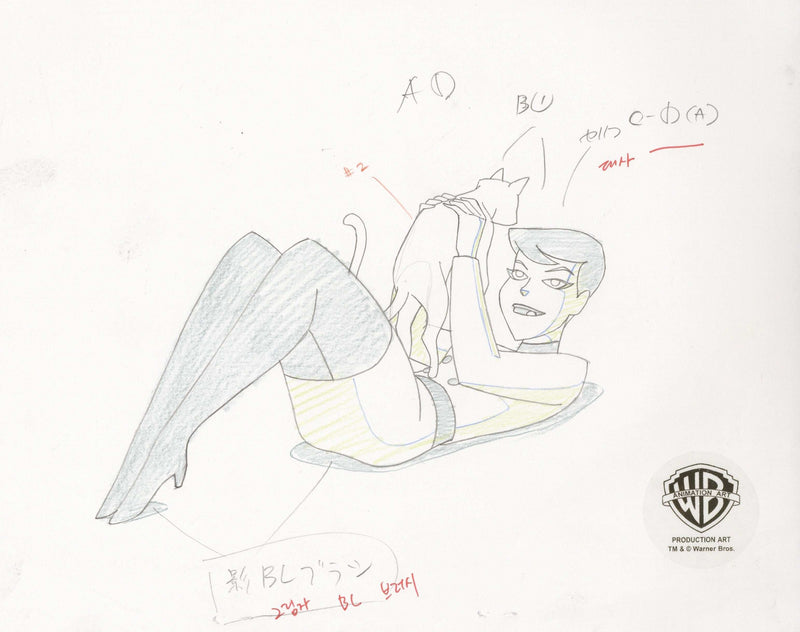 The New Batman Adventures Original Production Drawing: Selina Kyle - Choice Fine Art