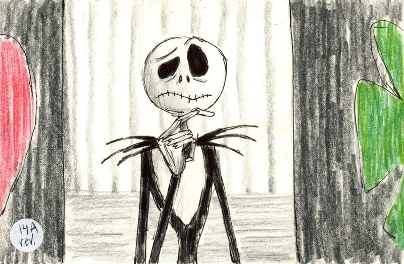 The Nightmare Before Christmas Storyboard Drawing: Jack Skellington - Choice Fine Art