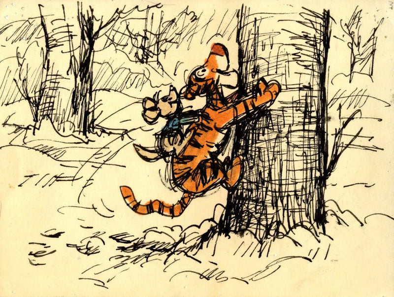 Tigger and Roo Original Storyboard Drawing - Choice Fine Art