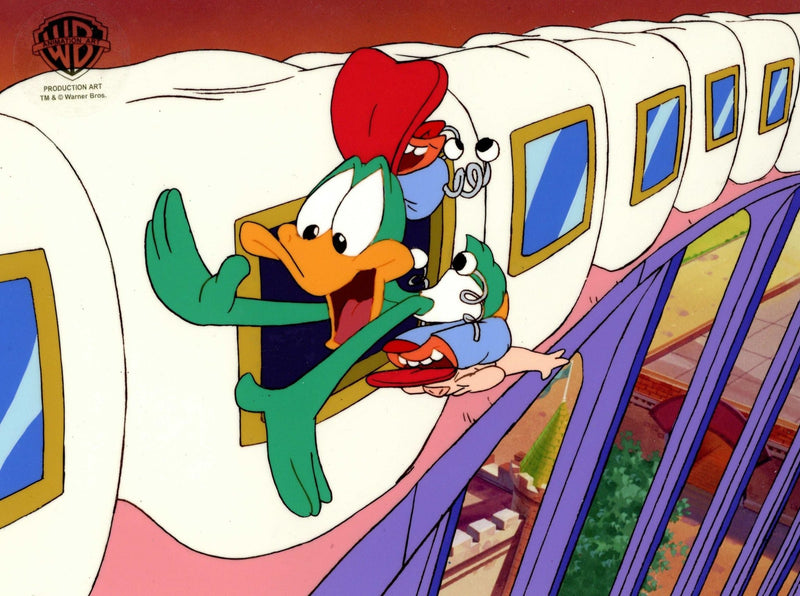 Tiny Toons Adventures Original Production Cel: Plucky Duck and Hamton J. Pig - Choice Fine Art