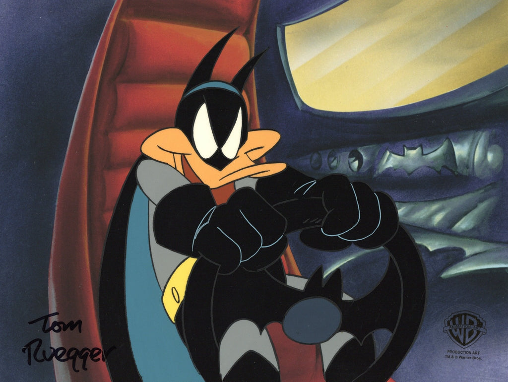 Tiny Toons Adventures Original Production Cel Signed by Tom Ruegger: Batduck - Choice Fine Art