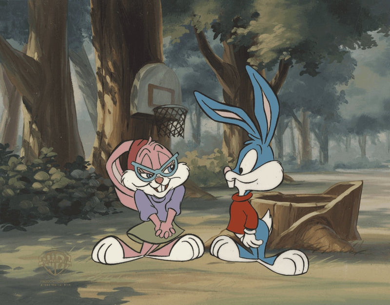 Tiny Toons Original Production Cel: Buster Bunny and Babs Bunny - Choice Fine Art