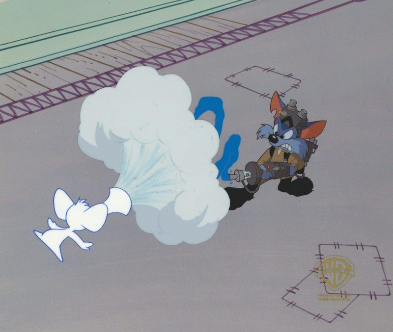 Tiny Toons Original Production Cel: Furball and Sneezer the Sneezing Ghost - Choice Fine Art