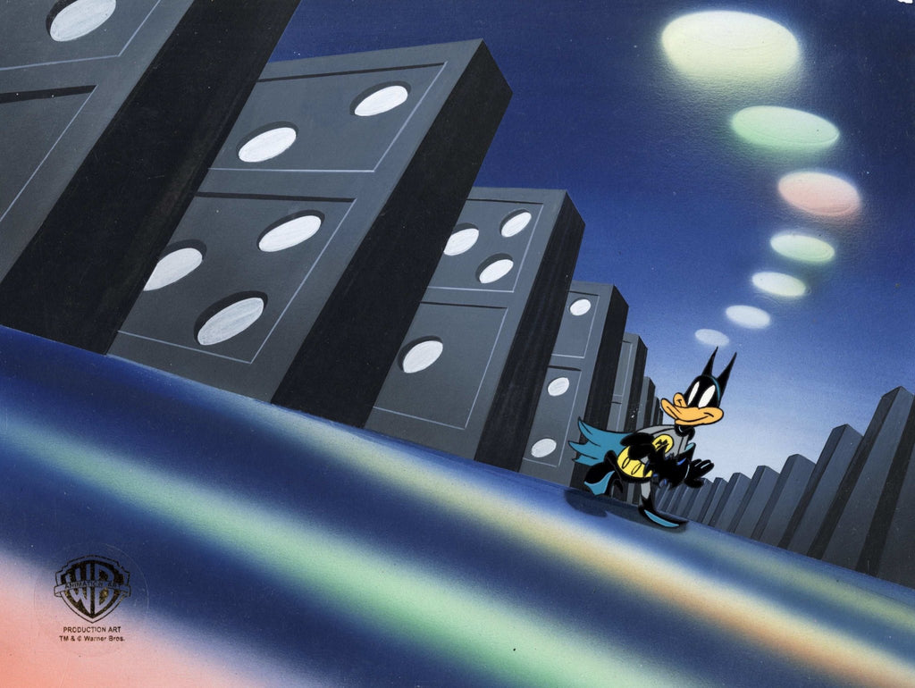 Tiny Toons Original Production Cel on Original Hand-Painted Production Background: Batduck - Choice Fine Art