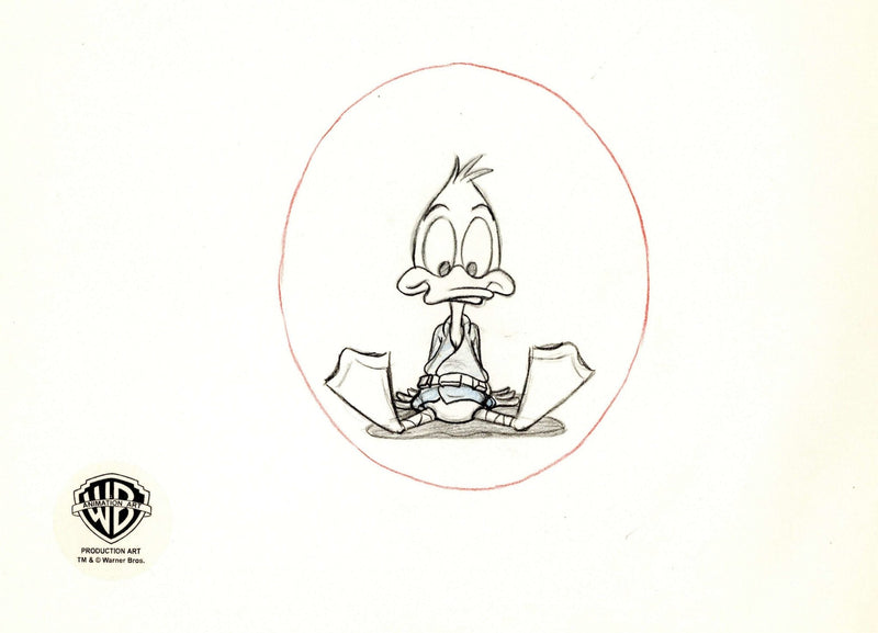 Tiny Toons Original Production Drawing: Plucky Duck - Choice Fine Art