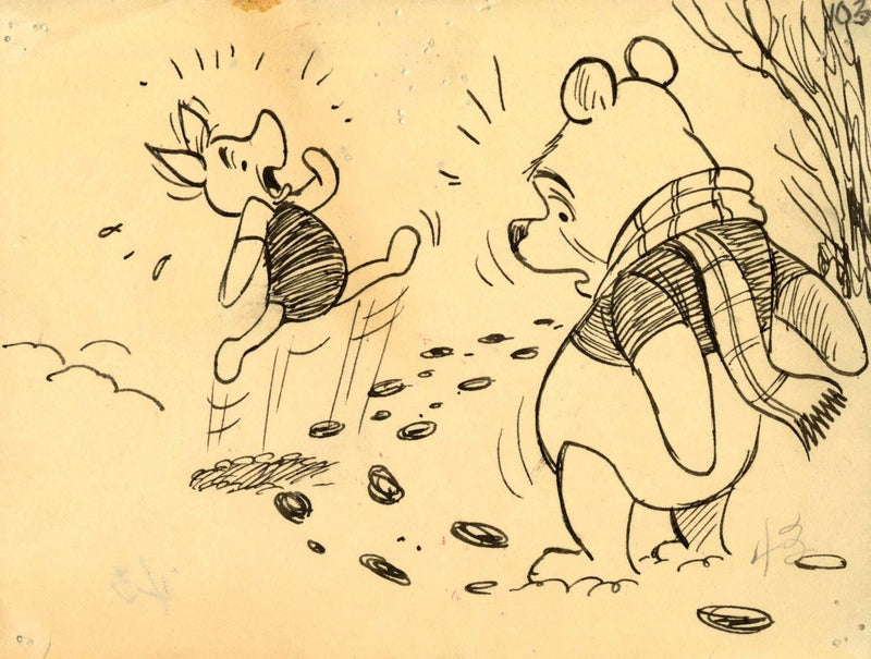 Winnie the Pooh and Tigger Too, Original Storyboard: Pooh and Piglet - Choice Fine Art