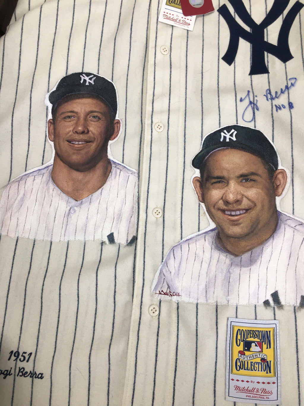 YANKEES COLLECTION JERSEY SIGNED BY YOGI BERRA Jersey CHOICE FINE ART 