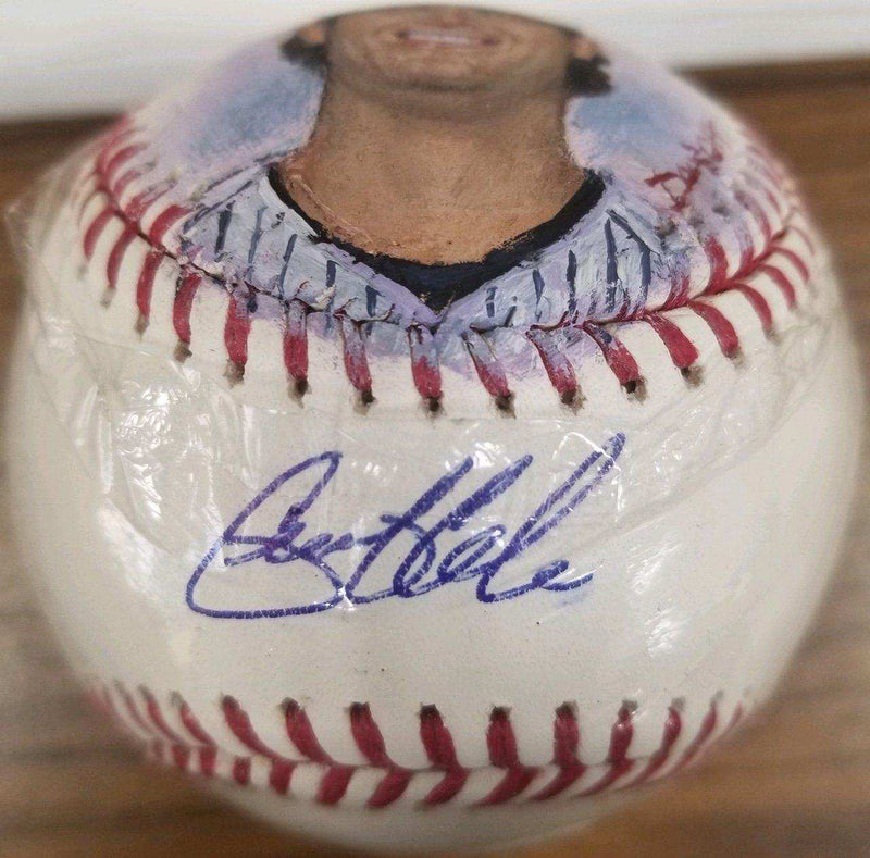 YANKEES GERRIT COLE PORTRAIT ON HAND PAINTED BASEBALL Baseball CHOICE FINE ART 