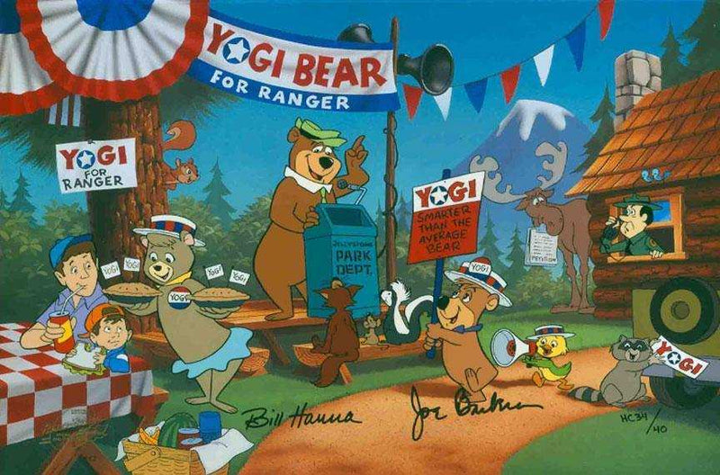 Yogi For Ranger Limited Edition Hand-Painted Cel Hanna-Barbera Studio 